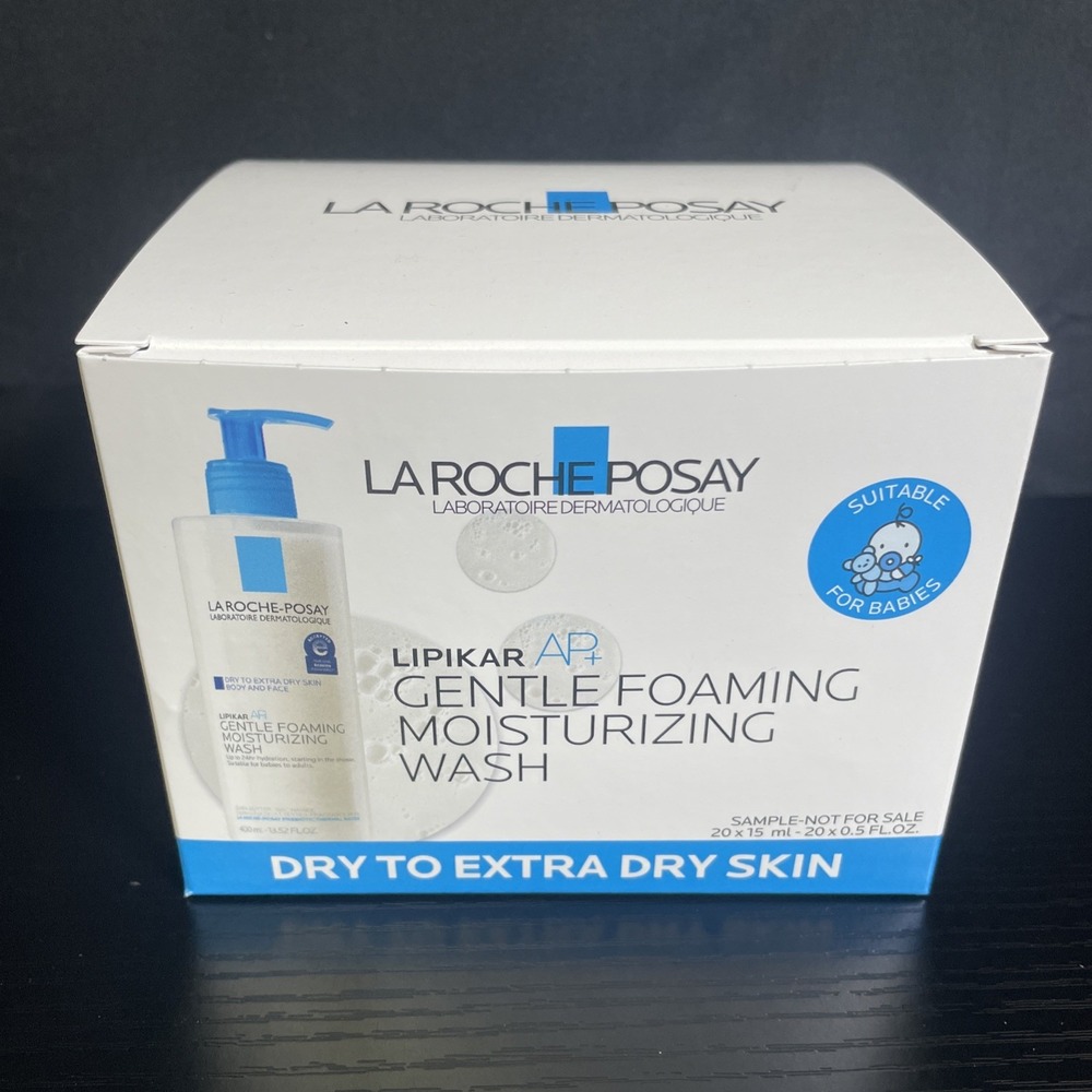 La Roche-Posay Lipkar Wash AP+ Gentle Foaming Moisturizing Wash .5oz lot of 20